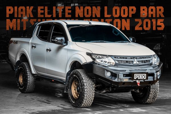PIAK Non Loop Elite Front Bull Bar - Mitsubishi Triton MQ 2015 to 2018